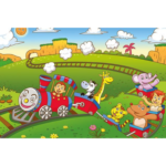 Art Puzzle Hayvanlar Treni Ahşap Puzzle 25 Parça 5869