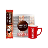 Nescafe Classic Kahve 2 Gr 200'lü Nescafe Kırmızı Kupa Hediyeli