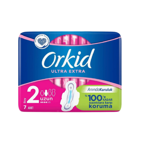 Orkid Ultra Kanatlı Uzun Hijyen Ped