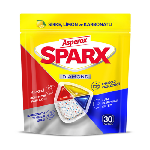 Asperox Sparx Diamond Bulaşık Makinası Tableti 30'lu