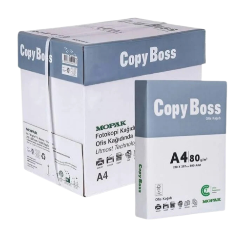 Mopak Copy Boss Fotokopi Kağıdı A4 80 Gr 1 Koli (5 Paket)